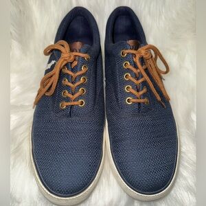 Polo by Ralph Lauren Blue and Brown Men's Sneakers